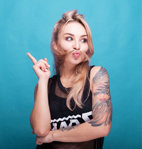 Two people at a computer